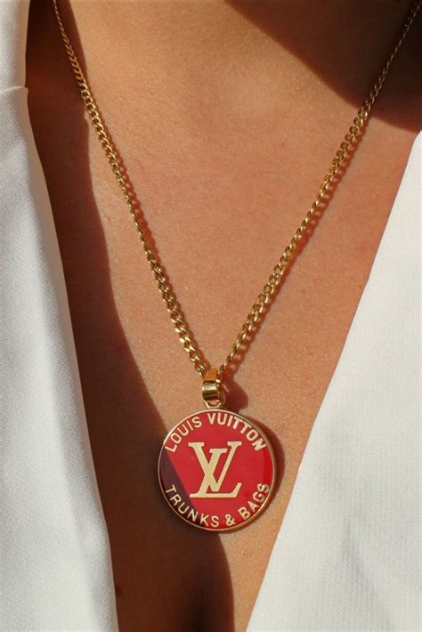 reworked louis vuitton necklace|louis vuitton jewelry pendants.